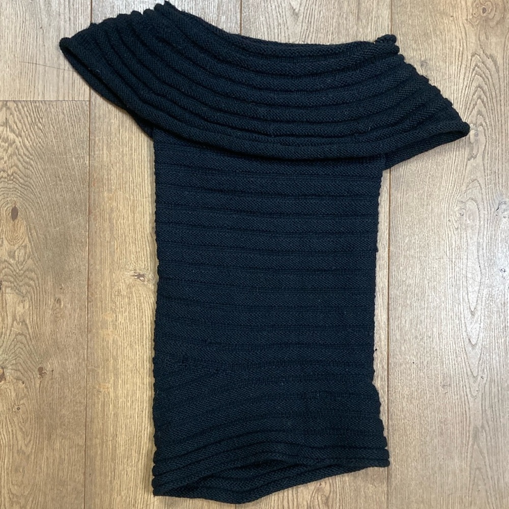 Vintage Wool Off the Shoulder Dress